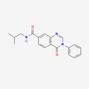 N-isobutyl-4-oxo-3-phenyl-3,4-dihydro-7-quinazolinecarboxamide