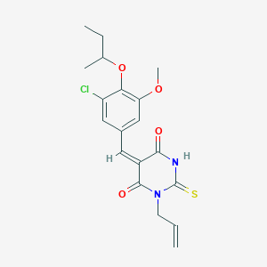 1-allyl-5-(4-sec-butoxy-3-chloro-5-methoxybenzylidene)-2-thioxodihydro-4,6(1H,5H)-pyrimidinedione