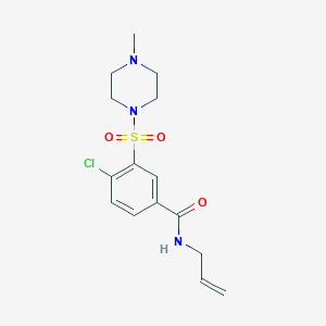 N-allyl-4-chloro-3-[(4-methyl-1-piperazinyl)sulfonyl]benzamide