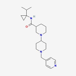 molecular formula C23H36N4O B5257777 N-(1-isopropylcyclopropyl)-1'-(pyridin-4-ylmethyl)-1,4'-bipiperidine-3-carboxamide 