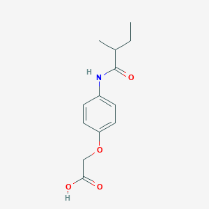 molecular formula C13H17NO4 B5257788 {4-[(2-methylbutanoyl)amino]phenoxy}acetic acid 