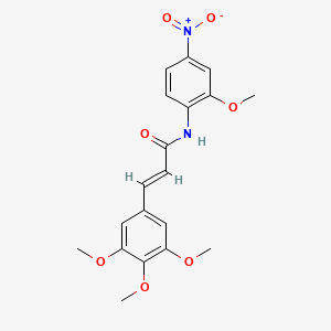 N-(2-methoxy-4-nitrophenyl)-3-(3,4,5-trimethoxyphenyl)acrylamide