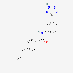 4-butyl-N-[3-(1H-tetrazol-5-yl)phenyl]benzamide