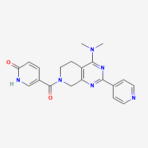 5-{[4-(dimethylamino)-2-(4-pyridinyl)-5,8-dihydropyrido[3,4-d]pyrimidin-7(6H)-yl]carbonyl}-2(1H)-pyridinone