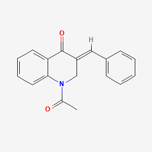 1-acetyl-3-benzylidene-2,3-dihydro-4(1H)-quinolinone