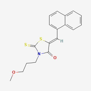 3-(3-methoxypropyl)-5-(1-naphthylmethylene)-2-thioxo-1,3-thiazolidin-4-one