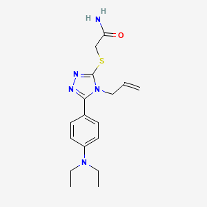 2-({4-ALLYL-5-[4-(DIETHYLAMINO)PHENYL]-4H-1,2,4-TRIAZOL-3-YL}SULFANYL)ACETAMIDE