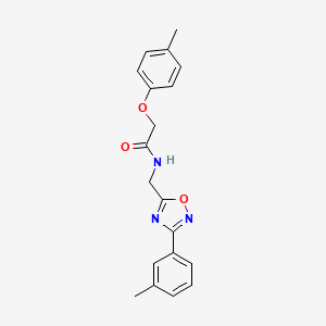 2-(4-methylphenoxy)-N-{[3-(3-methylphenyl)-1,2,4-oxadiazol-5-yl]methyl}acetamide