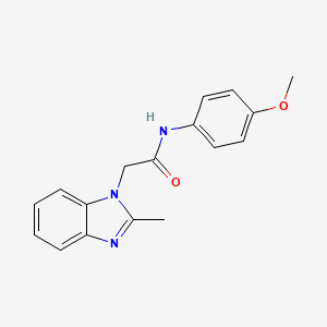 N-(4-methoxyphenyl)-2-(2-methyl-1H-benzimidazol-1-yl)acetamide