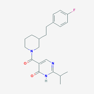 5-({3-[2-(4-fluorophenyl)ethyl]-1-piperidinyl}carbonyl)-2-isopropyl-4(3H)-pyrimidinone