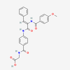 N-[4-({2-[(4-methoxybenzoyl)amino]-3-phenylacryloyl}amino)benzoyl]glycine