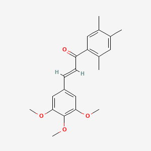 3-(3,4,5-trimethoxyphenyl)-1-(2,4,5-trimethylphenyl)-2-propen-1-one