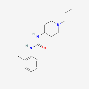 molecular formula C17H27N3O B5258019 1-(2,4-Dimethylphenyl)-3-(1-propylpiperidin-4-yl)urea 