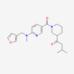 1-[1-({6-[(3-furylmethyl)(methyl)amino]pyridin-3-yl}carbonyl)piperidin-3-yl]-3-methylbutan-1-one