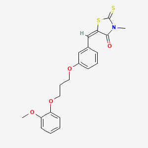 5-{3-[3-(2-methoxyphenoxy)propoxy]benzylidene}-3-methyl-2-thioxo-1,3-thiazolidin-4-one