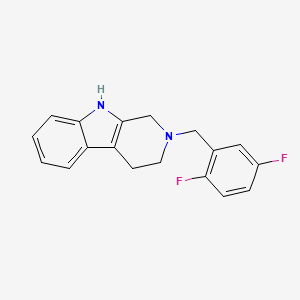 2-(2,5-difluorobenzyl)-2,3,4,9-tetrahydro-1H-beta-carboline