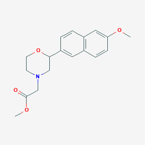 methyl [2-(6-methoxy-2-naphthyl)morpholin-4-yl]acetate