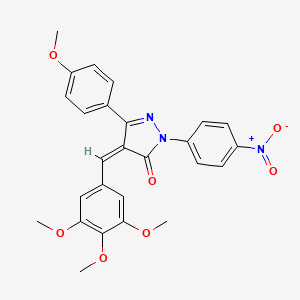 5-(4-methoxyphenyl)-2-(4-nitrophenyl)-4-(3,4,5-trimethoxybenzylidene)-2,4-dihydro-3H-pyrazol-3-one