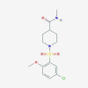 1-[(5-chloro-2-methoxyphenyl)sulfonyl]-N-methyl-4-piperidinecarboxamide