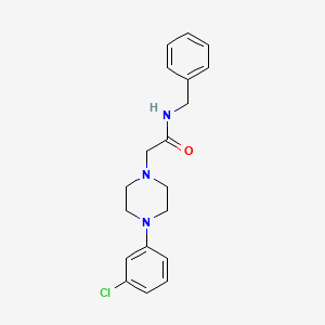 N-benzyl-2-[4-(3-chlorophenyl)-1-piperazinyl]acetamide