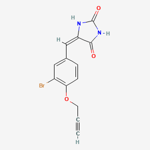 5-[3-bromo-4-(2-propyn-1-yloxy)benzylidene]-2,4-imidazolidinedione