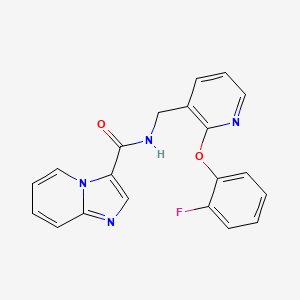 N-{[2-(2-fluorophenoxy)pyridin-3-yl]methyl}imidazo[1,2-a]pyridine-3-carboxamide