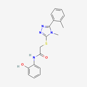 N-(2-hydroxyphenyl)-2-{[4-methyl-5-(2-methylphenyl)-4H-1,2,4-triazol-3-yl]thio}acetamide