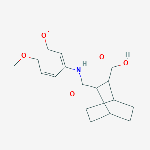 3-[(3,4-DIMETHOXYANILINO)CARBONYL]BICYCLO[2.2.2]OCTANE-2-CARBOXYLIC ACID