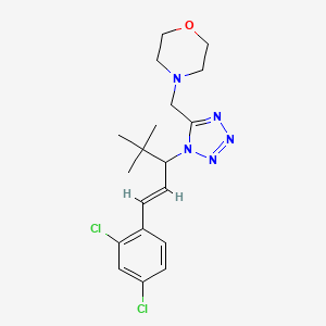 4-({1-[1-tert-butyl-3-(2,4-dichlorophenyl)-2-propen-1-yl]-1H-tetrazol-5-yl}methyl)morpholine