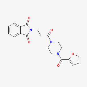 2-{3-[4-(2-furoyl)-1-piperazinyl]-3-oxopropyl}-1H-isoindole-1,3(2H)-dione