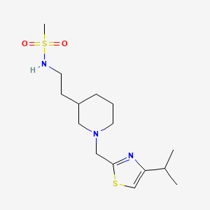 N-(2-{1-[(4-isopropyl-1,3-thiazol-2-yl)methyl]piperidin-3-yl}ethyl)methanesulfonamide