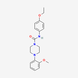 molecular formula C20H25N3O3 B5258407 N-(4-ethoxyphenyl)-4-(2-methoxyphenyl)piperazine-1-carboxamide 