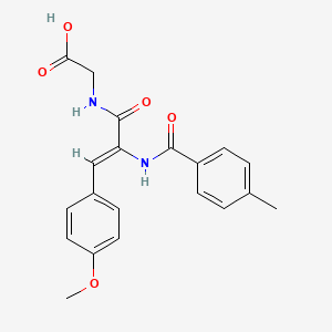 N-{3-(4-methoxyphenyl)-2-[(4-methylbenzoyl)amino]acryloyl}glycine