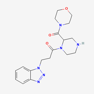 1-{3-[2-(4-morpholinylcarbonyl)-1-piperazinyl]-3-oxopropyl}-1H-1,2,3-benzotriazole