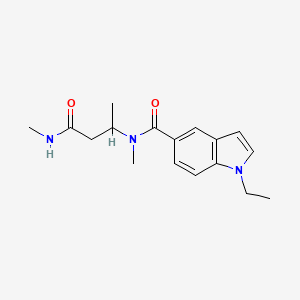 1-ethyl-N-methyl-N-[1-methyl-3-(methylamino)-3-oxopropyl]-1H-indole-5-carboxamide