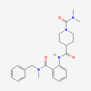 N-(2-{[BENZYL(METHYL)AMINO]CARBONYL}PHENYL)-N,N-DIMETHYLTETRAHYDRO-1,4(2H)-PYRIDINEDICARBOXAMIDE