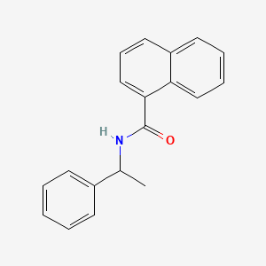 molecular formula C19H17NO B5258458 N-(1-phenylethyl)-1-naphthamide 