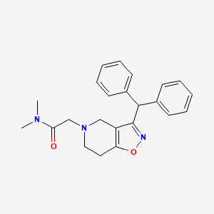 2-[3-(diphenylmethyl)-6,7-dihydroisoxazolo[4,5-c]pyridin-5(4H)-yl]-N,N-dimethylacetamide