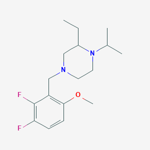 4-(2,3-difluoro-6-methoxybenzyl)-2-ethyl-1-isopropylpiperazine