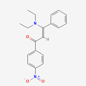 (Z)-3-(diethylamino)-1-(4-nitrophenyl)-3-phenylprop-2-en-1-one