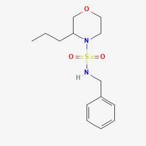 molecular formula C14H22N2O3S B5258518 N-benzyl-3-propylmorpholine-4-sulfonamide 