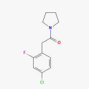 1-[(4-chloro-2-fluorophenyl)acetyl]pyrrolidine