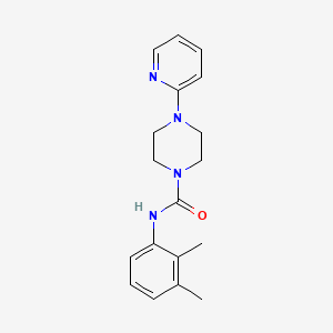 molecular formula C18H22N4O B5258599 N-(2,3-dimethylphenyl)-4-(2-pyridinyl)-1-piperazinecarboxamide 