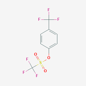 molecular formula C8H4F6O3S B052586 4-(三氟甲基)苯基三氟甲磺酸酯 CAS No. 146397-87-7