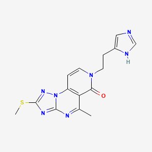 7-[2-(1H-imidazol-4-yl)ethyl]-5-methyl-2-(methylthio)pyrido[3,4-e][1,2,4]triazolo[1,5-a]pyrimidin-6(7H)-one