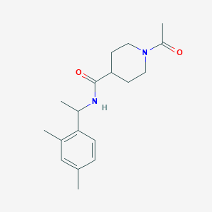 1-acetyl-N-[1-(2,4-dimethylphenyl)ethyl]-4-piperidinecarboxamide