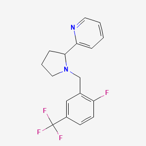 2-{1-[2-fluoro-5-(trifluoromethyl)benzyl]-2-pyrrolidinyl}pyridine