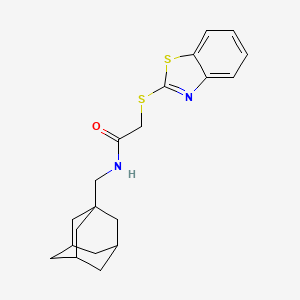 N-[(ADAMANTAN-1-YL)METHYL]-2-(1,3-BENZOTHIAZOL-2-YLSULFANYL)ACETAMIDE