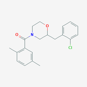 2-(2-chlorobenzyl)-4-(2,5-dimethylbenzoyl)morpholine