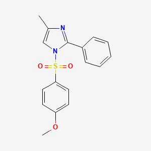 1-[(4-methoxyphenyl)sulfonyl]-4-methyl-2-phenyl-1H-imidazole